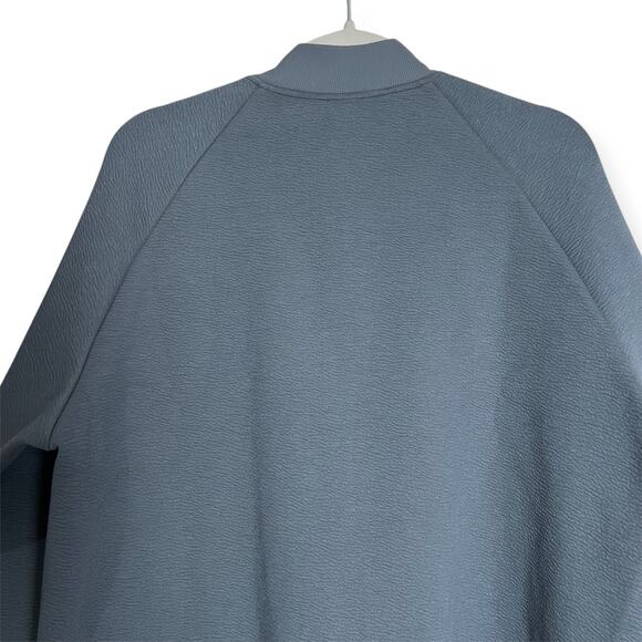 NEW Lululemon Textured Spacer Bomber Jacket SIZE L Gray Technical Zip Pocket NWT - Picture 8 of 10